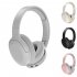 P2968 Wireless Headset Noise Canceling Stereo Headphones Over Ear Folding Earphones For Cell Phone Computer Laptop black