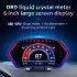 P3 Head up Display Obd GPS Slope Meter 6 Inch Lcd Screen Over Speed Alarm Speedometer Black