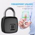 P30 Fingerprint Padlock Anti theft Intelligent Keyless Lock for Luggage Suitcase Backpack Electronic Lock black