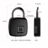 P30 Fingerprint Padlock Anti theft Intelligent Keyless Lock for Luggage Suitcase Backpack Electronic Lock black