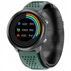 P30 Smart Watch Airbag Air Pump Accurate Blood Pressure Oxygen Heart Rate Body Temperature Monitoring Smartwatch black green rubber tape