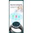P30 Smart Watch Airbag Air Pump Accurate Blood Pressure Oxygen Heart Rate Body Temperature Monitoring Smartwatch black red rubber tape