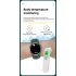 P30 Smart Watch Airbag Air Pump Accurate Blood Pressure Oxygen Heart Rate Body Temperature Monitoring Smartwatch black light brown leather belt