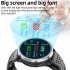 P30 Smart Watch Airbag Air Pump Accurate Blood Pressure Oxygen Heart Rate Body Temperature Monitoring Smartwatch black black leather belt