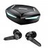 P36 Tws Bluetooth compatible Gaming Headset Binaural Digital Display With Charging Bin Luminous Earbuds Headphones black