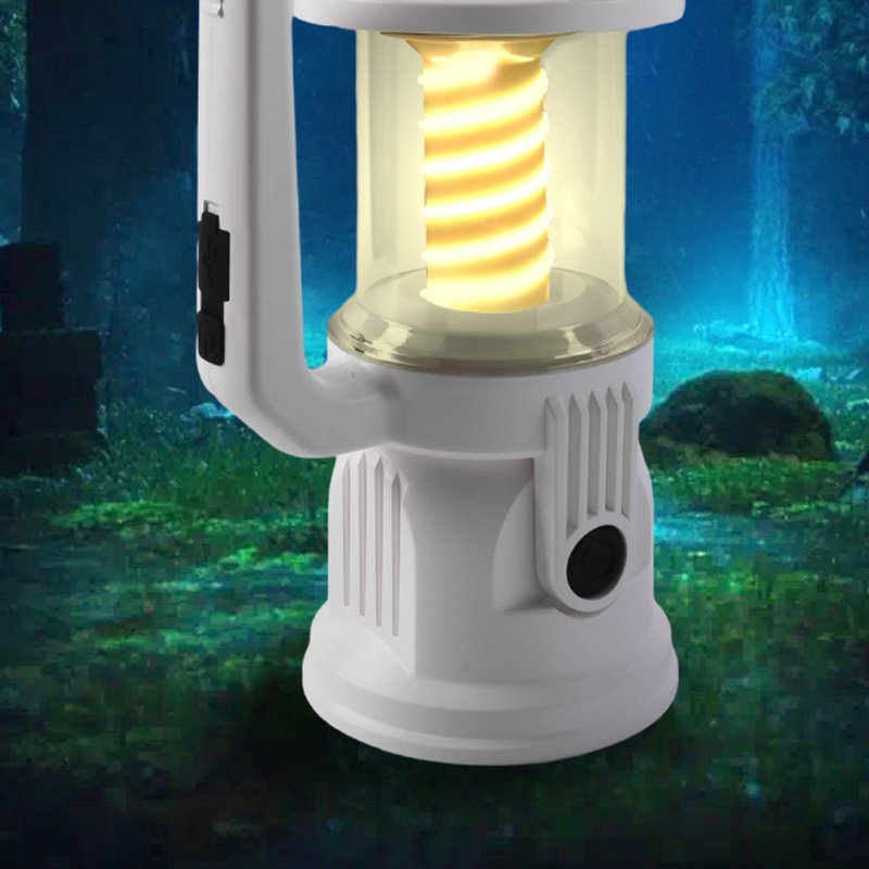 Rechargeable LED Camping Lantern 2400mAh USB Rechargeable Power Bank Emergency Light Rotable Lamp Head For Indoor Outdoor 
