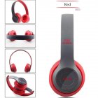P47 Foldable Wireless  Headphones  Tablet Bluetooth compatible Headset With Mic  Compatible For Mobile Xiaomi Iphone Sumsamg Red