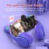 P47m Bluetooth 5 0 Headphones Big Cat Ear Wire controlled Gaming Headset Hifi Sports Earphones black