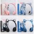 P47m Bluetooth 5 0 Headphones Big Cat Ear Wire controlled Gaming Headset Hifi Sports Earphones black