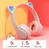 P47m Bluetooth 5 0 Headphones Big Cat Ear Wire controlled Gaming Headset Hifi Sports Earphones black
