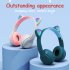 P47m Bluetooth 5 0 Headphones Big Cat Ear Wire controlled Gaming Headset Hifi Sports Earphones black