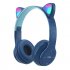 P47m Bluetooth 5 0 Headphones Big Cat Ear Wire controlled Gaming Headset Hifi Sports Earphones black