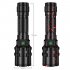P50LED Aluminum Alloy Flashlight USB Charging Torch Light for Outdoor Camping P50 camouflage single flashlight