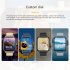 P55 Smart Watch Bluetooth compatible Call Music Control Heart Rate Blood Pressure Sleep Monitor Smartwatch Grey