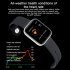 P70 Smart Watch Blood Pressure Heart Rate Monitor IP68 Fitness Bracelet Watch Women Men Smartwatch  Black