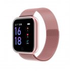 P70 Smart Watch Blood Pressure Heart Rate Monitor IP68 Fitness Bracelet Watch Women Men Smartwatch  Pink