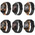 P73 Smart Watch 1 83 Inch Screen Fitness Smartwatch Heart Rate Blood Oxygen Monitor Waterproof Watch Black Orange