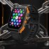 P73 Smart Watch 1 83 Inch Screen Fitness Smartwatch Heart Rate Blood Oxygen Monitor Camouflage Black Orange