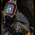 P73 Smart Watch 1 83 Inch Screen Fitness Smartwatch Heart Rate Blood Oxygen Monitor Camouflage Black Orange