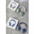 P9 Wireless Headset On Ear Stereo Earphones Noise Cancelling Ear Buds With Mic For Cell Phone Computer Laptop Sports blue