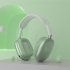 P9 Wireless Headset On Ear Stereo Earphones Noise Cancelling Ear Buds With Mic For Cell Phone Computer Laptop Sports blue