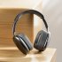 P9promax Bluetooth Headphones Over Ear Wireless Headphones With Microphone Lightweight Headset black
