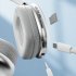 P9promax Bluetooth Headphones Over Ear Wireless Headphones With Microphone Lightweight Headset White