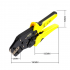 PARON Yellow Black Alloy Steel Multi function JX 1601 2546 Ratchet PV Connector Terminal Crimping Clamp JX 1601  2546