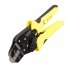 PARON Yellow Black Alloy Steel Multi function JX 1601 2546 Ratchet PV Connector Terminal Crimping Clamp JX 1601  2546