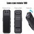 PB10 1080P Mini Body Camera With Back Clip Infrared Night Vision Camera For Outdoor Sports Office Security black
