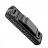 PB10 1080P Mini Body Camera With Back Clip Infrared Night Vision Camera For Outdoor Sports Office Security black
