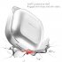 PC Earphone Case For Samsung Galaxy Buds Live Transparent Cover Headset Protective Cover Transparent red