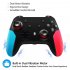 PC Wireless Bluetooth Game Switch Handle Gamepad Continuous Viberation Game Joystick Controller Left blue right red