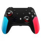 PC Wireless Bluetooth Game Switch Handle Gamepad Continuous Viberation Game Joystick Controller Left blue right red