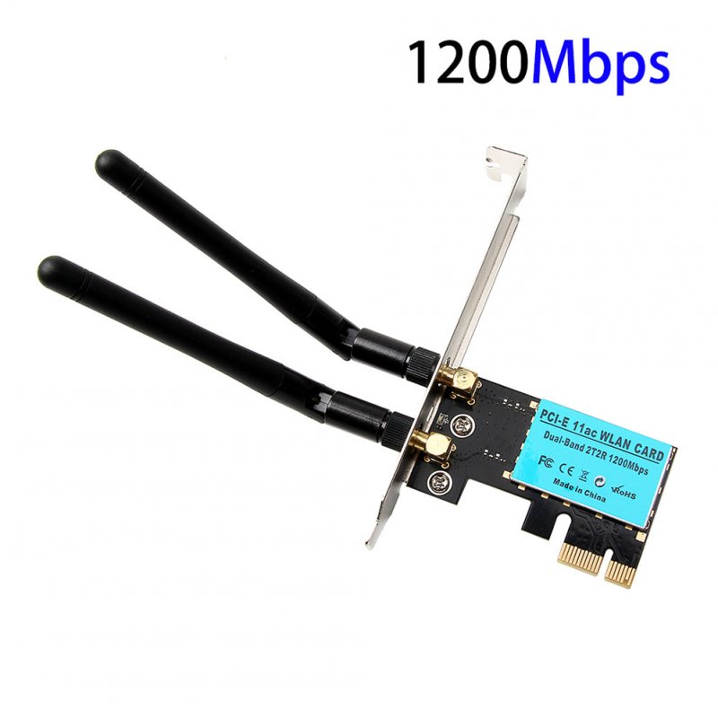 PCI-E 300Mbps 1200Mbps Dual-Band Wireless Network Card for PC Receiver Transmitter