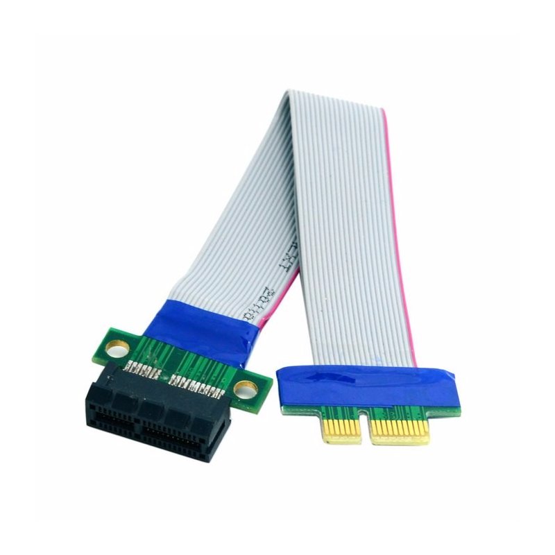 PCI Expres x1 PCI E Riser Card Extender Extension Ribbon Flex Relocate Cable PCI-E