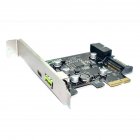 PCI-e to USB3.1 Expansion Card Type C PCI-e to USB 2.4A Fast Charging + 19-pin Front USB Adapter Card