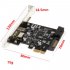 PCI e to USB3 1 Expansion Card Type C PCI e to USB 2 4A Fast Charging   19 pin Front USB Adapter Card
