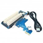 PCI express PCI e to PCI PCIe Adapter Card to Dual PCI Slot USB 3 0 Expansion Card Add r20 Card Converter