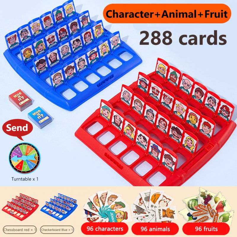 Children Board Game Guessing Who I Am Family Kids Puzzle Memory Training Entertainment Parent-child Interaction Toys 