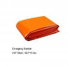 PE Emergency Blankets Lightweight Thermal Mylar Foil Windproof Rescue Blankets Outdoor Survival Gear