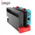 PG 9186 Game Controller Charger Charging Dock Stand Station Holder for Switch Game Console with Indicator Black red