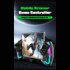 PG 9777 Stretching Extendable Gaming Controller RGB Lighting Joystick Pad Compatible For Switch Switch OLED Game Console Black Light Edition