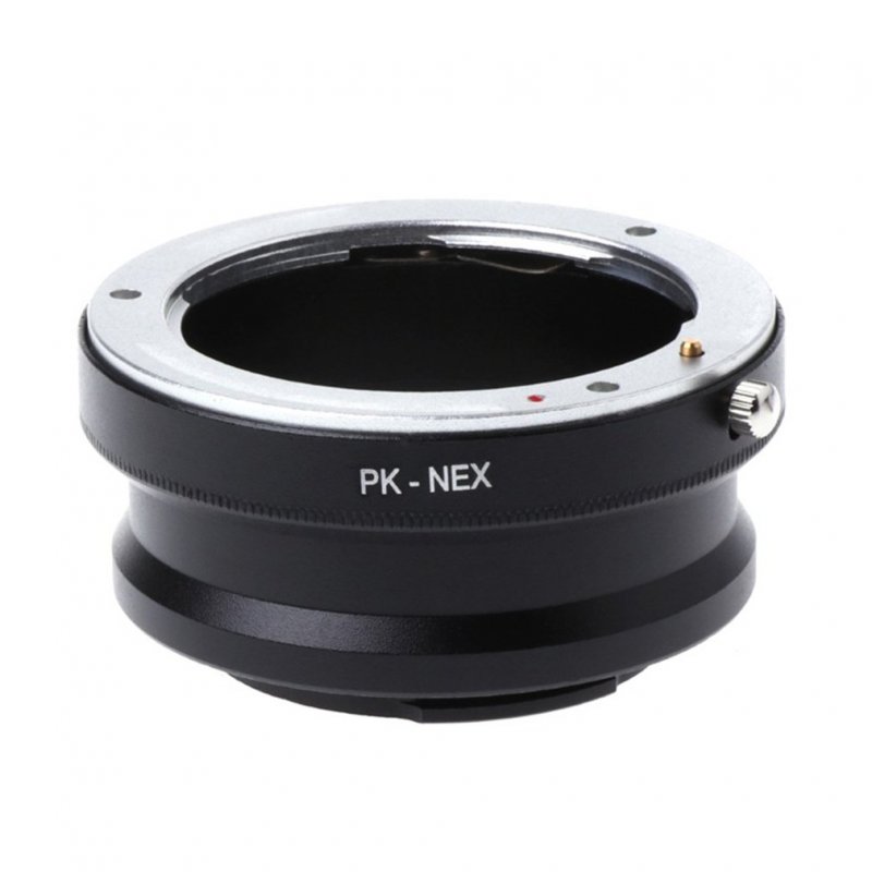 PK-NEX Adapter Digital Ring Camera Lens Adapter for Pentax PK K-mount Lens for Sony NEX E-Mount Cameras black