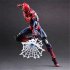 PLAY ARTS 27cm Black   Red Original Spider Man Darkness Spiderman Avengers Super Hero Action Figure Model Toys Black spiderman