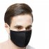 PM2 5 Filter Face Guard Dustproof Cotton with Breathing Valve Anti Dust Allergy Pure black with 1 filter One size