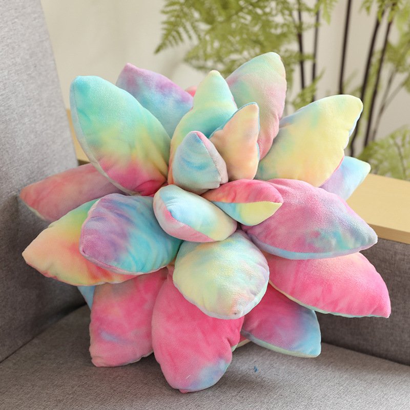PP Cotton Artificial Plant Succulent  Pillow Household Decorative Ornaments Colorful Succulent