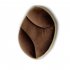PP Cotton Solid Color Car Seat Cushion Car Home Dual use Seat Cushion Brown