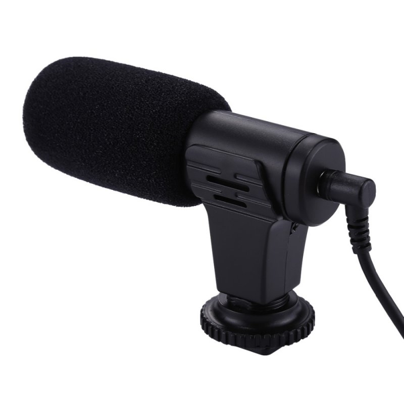 PULUZ 3.5mm Audio Stereo Filmmaking Recoding Photography Interview Microphone for Vlogging Video DSLR &DV 