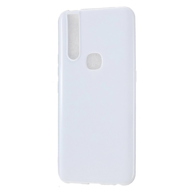For VIVO V15/V15 Pro Cellphone Cover Slim Thin TPU Case Shock Absorption Mobile Phone Protective Cover  Milk white